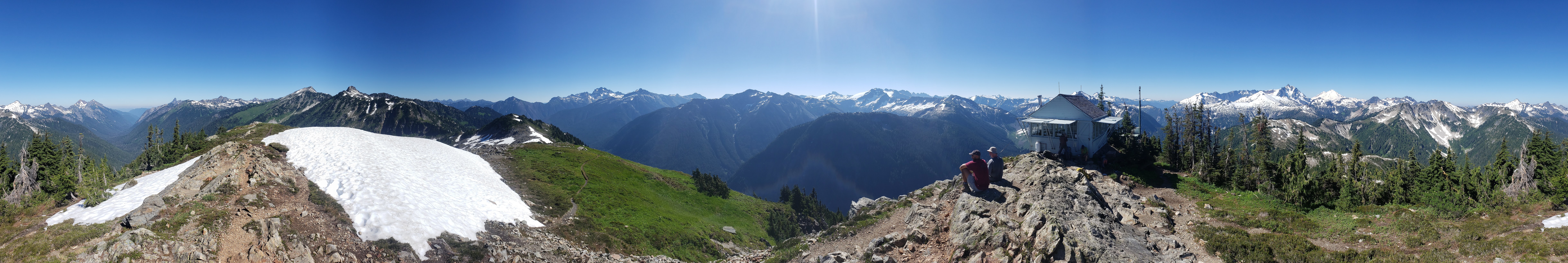 Ved and Cole on Copper Ridge in the Northern Cascades